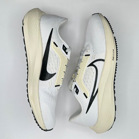 Women Nike Pegasus 40 White Coconut Milk Black DV3854-100 Women: Sz 10/Men: 8.5 - Picture 8 of 12